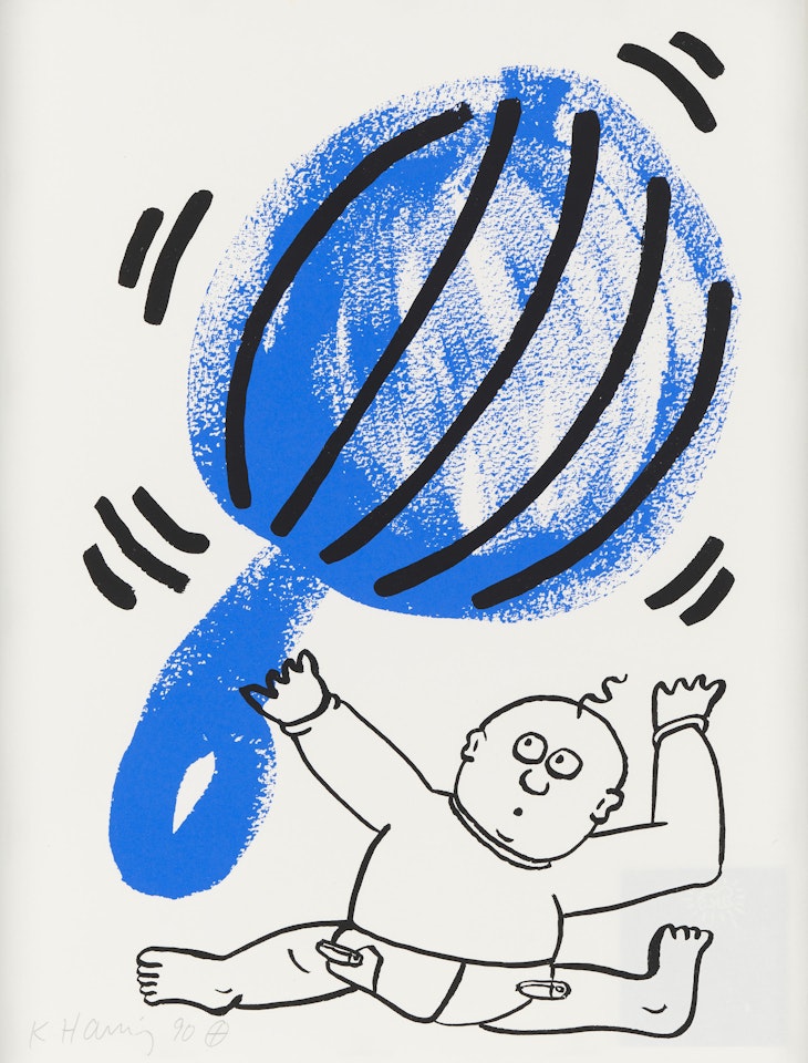 The Story of Red and Blue #2 by Keith Haring