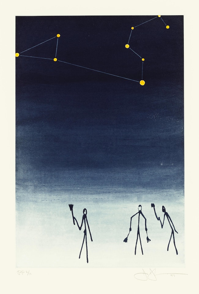 Leo, from the Leo Castelli 90th Birthday Portfolio by Jasper Johns