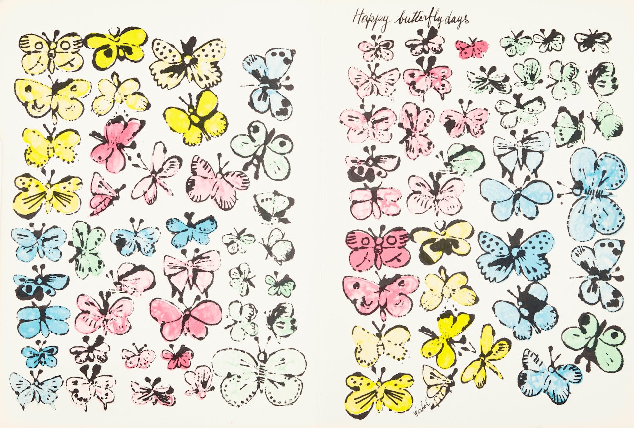 Happy Butterfly Days by Andy Warhol