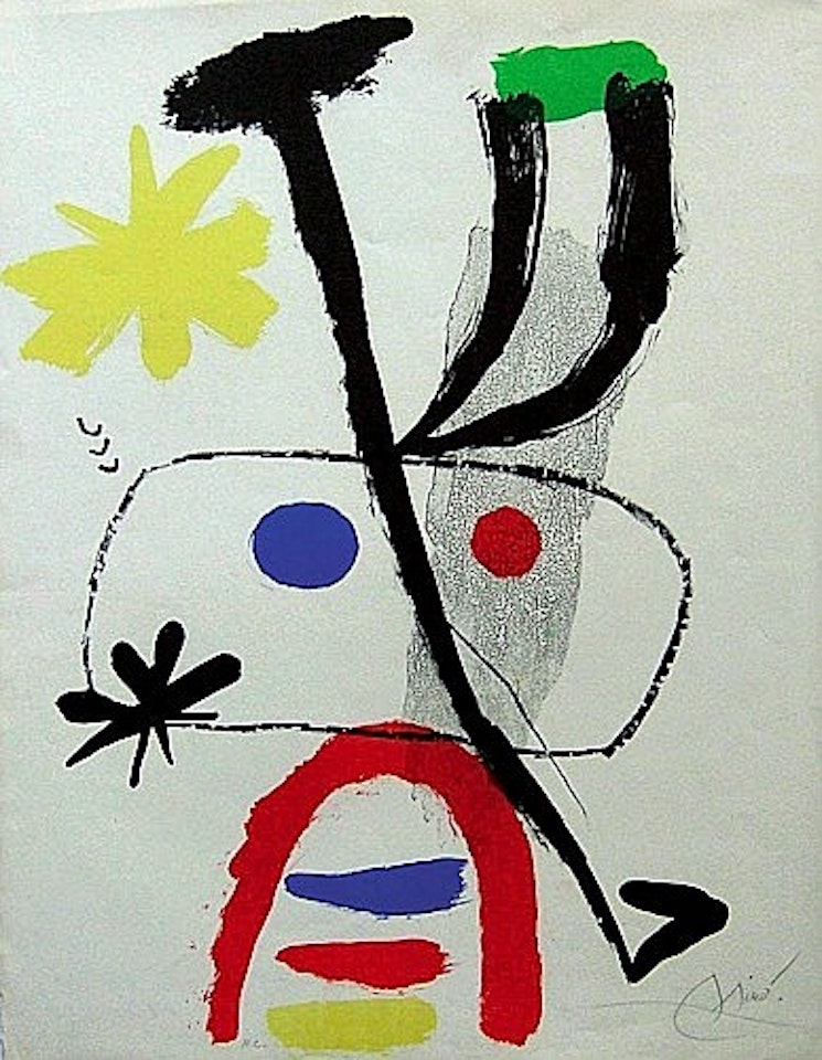 PERSONNAGE AUX ETOILES by Joan Miró