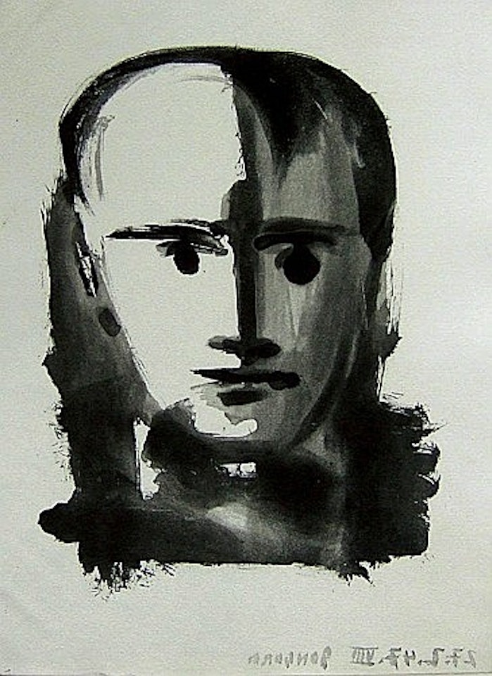 PORTRAIT D'HOMME A LA MECHE (AUTOPORTRAIT EN NAPOLEON BONAPARTE) by Pablo Picasso