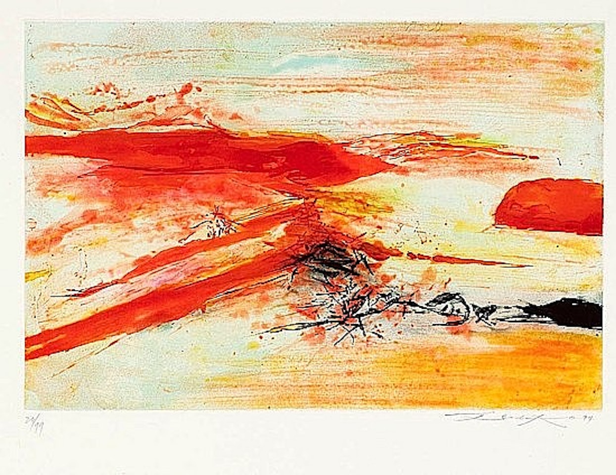 LITHOGRAPHIE 266 by Zao Wou-Ki