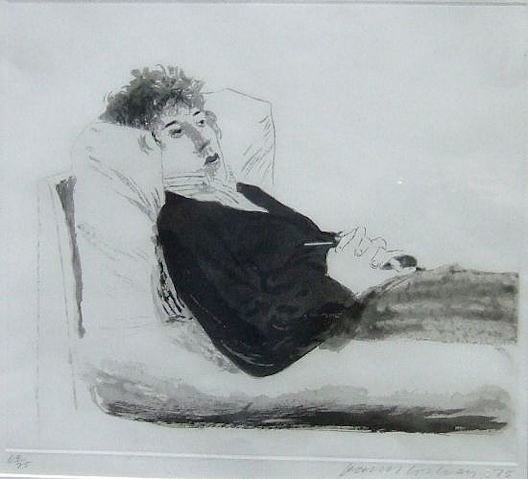 RECLINING FIGURE by David Hockney