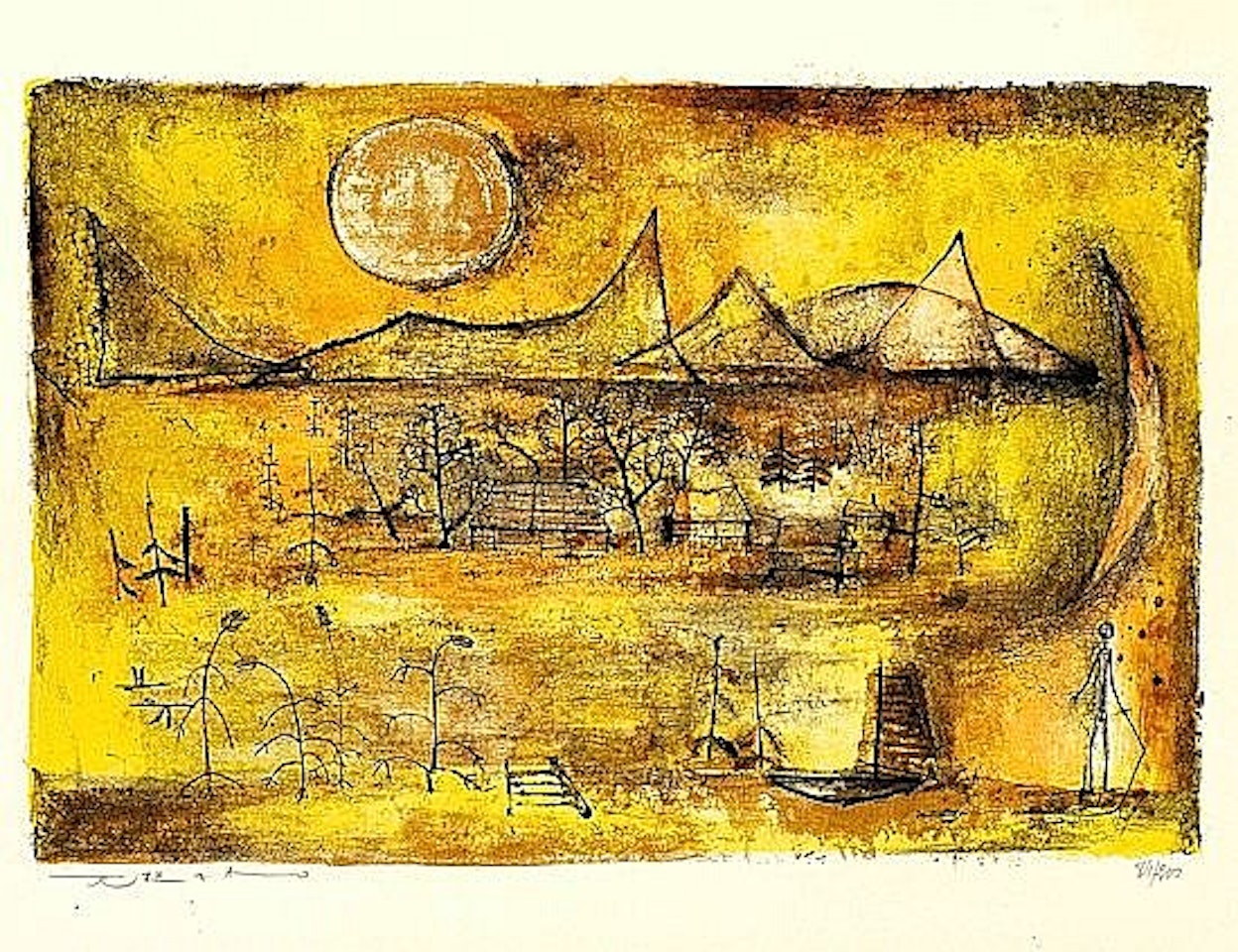 MOUNTAINS AND SUN by Zao Wou-Ki
