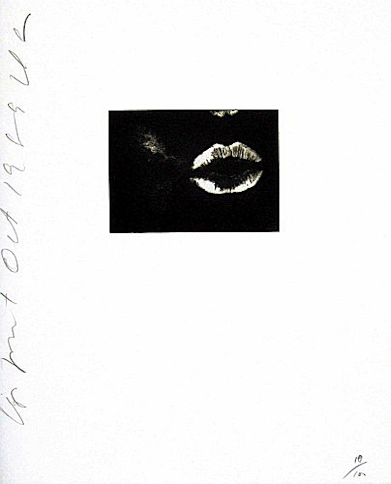 LIP PRINTS by Donald Sultan
