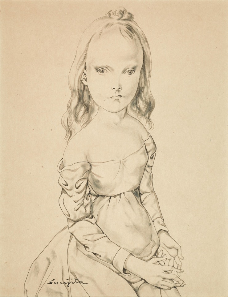 Fillette aux mains joints by Leonard Tsuguharu Foujita