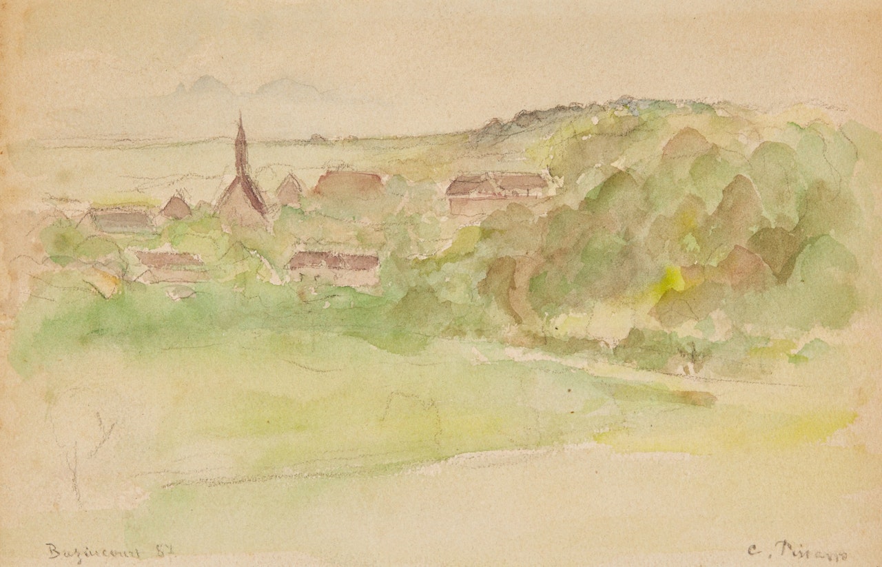 Bazincourt by Camille Pissarro