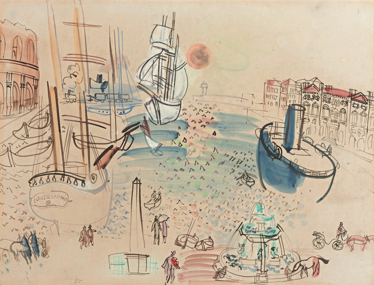 Hommage à Claude Lorrain by Raoul Dufy