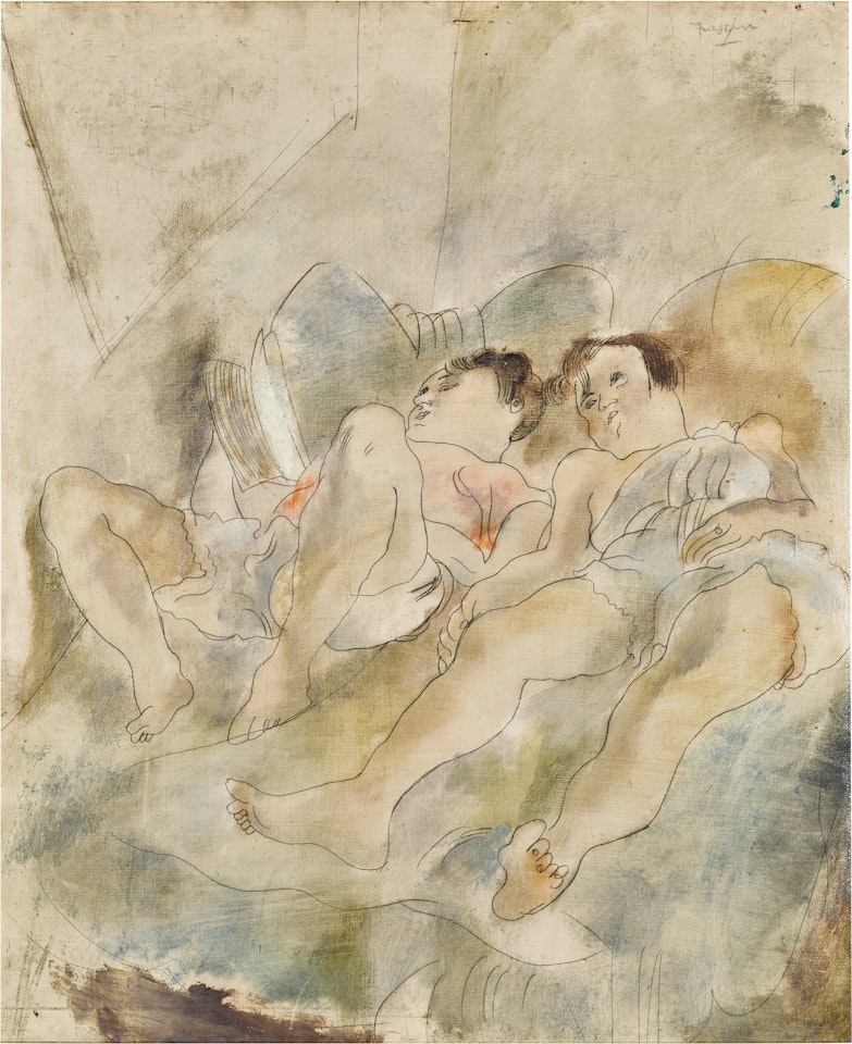 Geneviève et Loulou by Jules Pascin