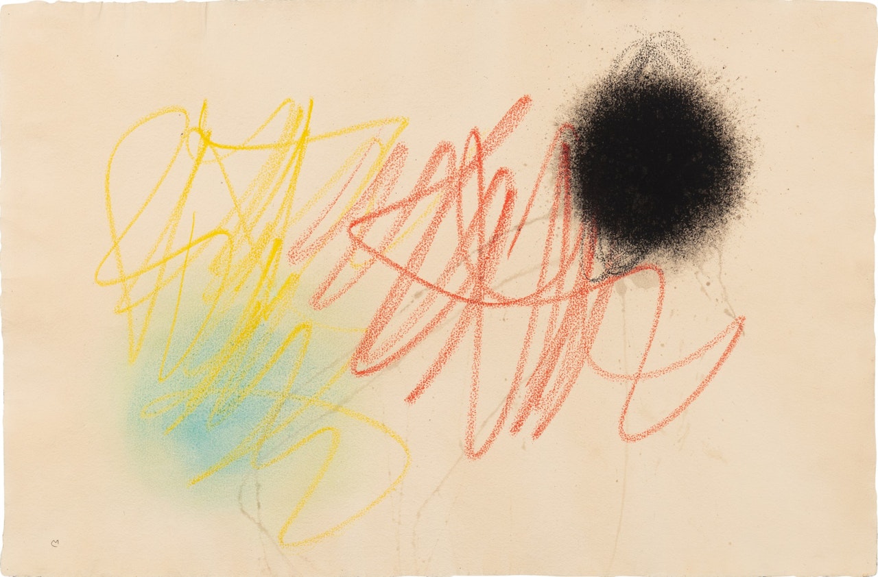 Composition au Point Noir by Joan Miró