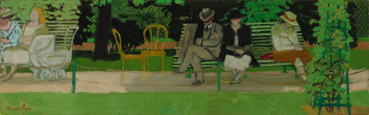 Un après-midi au parc by Maurice Brianchon