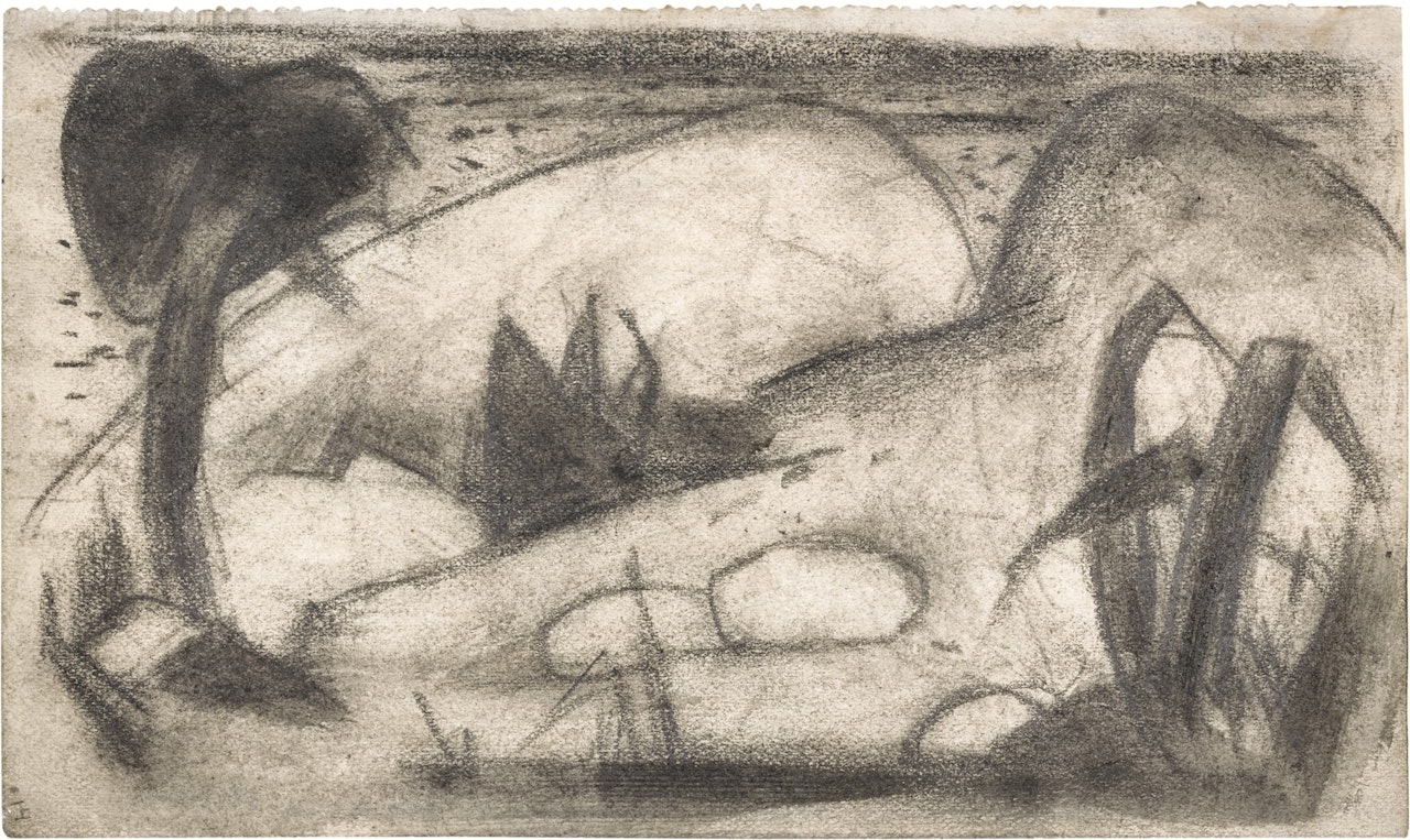 Abstrahierte exotische Landschaft (Abstract Exotic Landscape) by Franz Marc