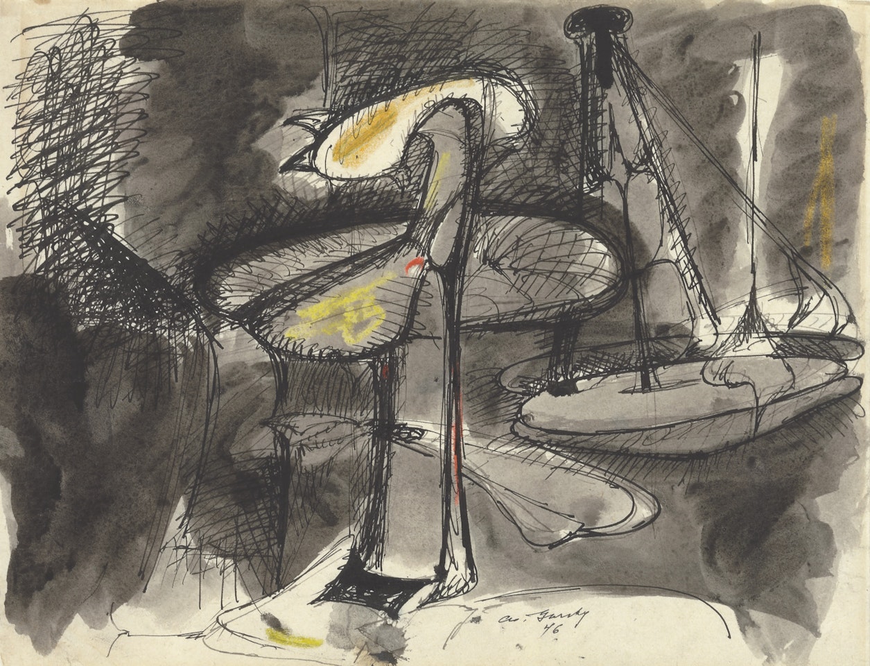 Untitled (Study for Betrothal) by Arshile Gorky