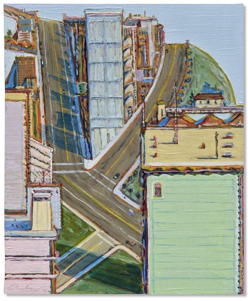 Downhill Intersection by Wayne Thiebaud