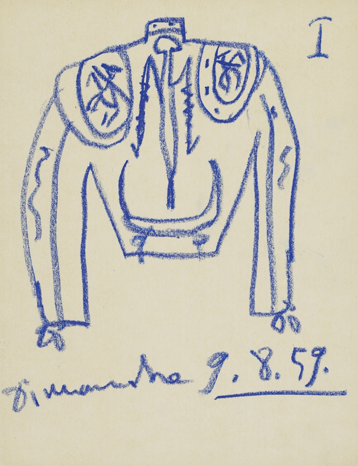 Costume pour le torero Miguel Dominguín by Pablo Picasso