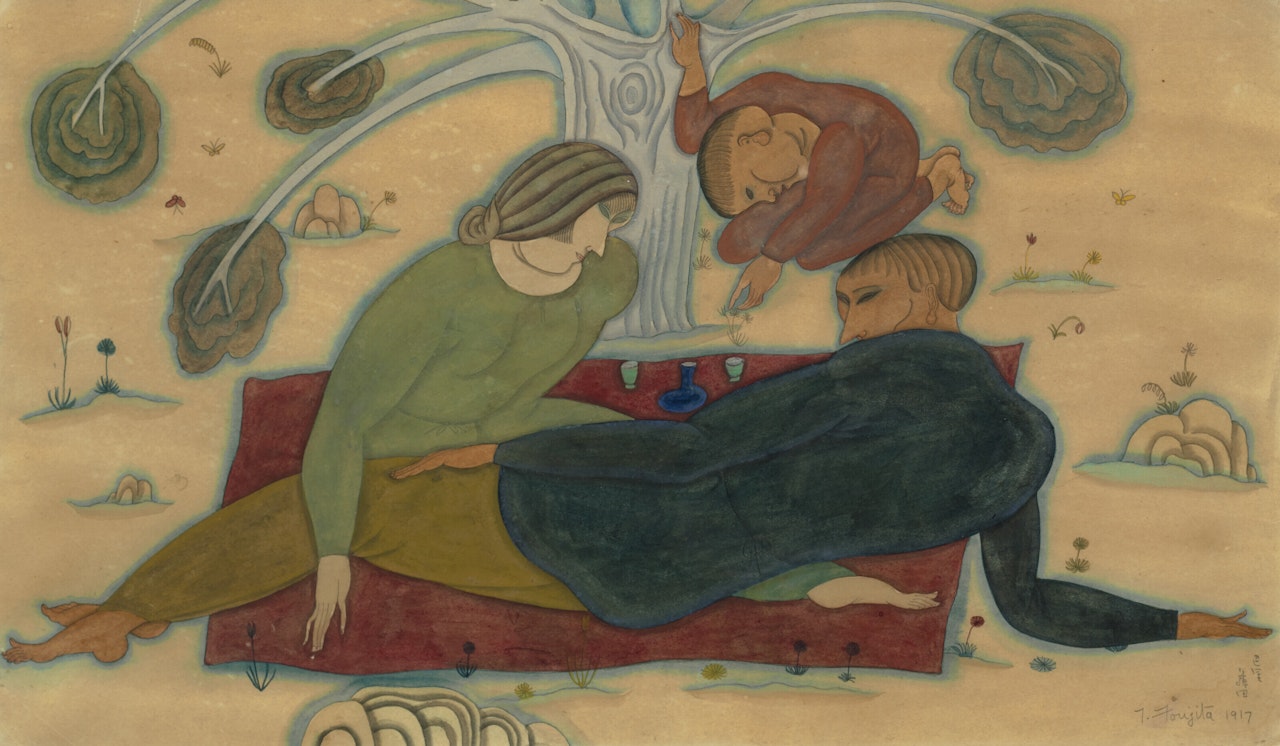 Le déjeuner sur l'herbe by Leonard Tsuguharu Foujita