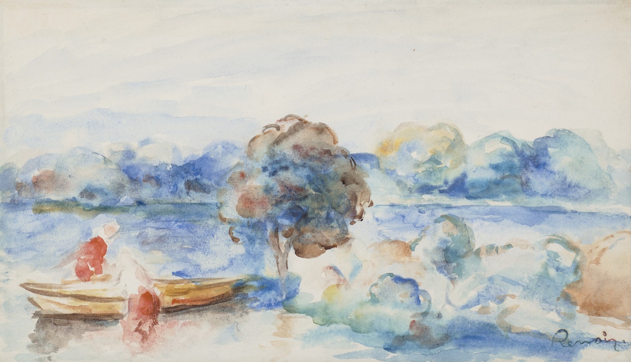 Au bord de l'eau by Pierre-Auguste Renoir