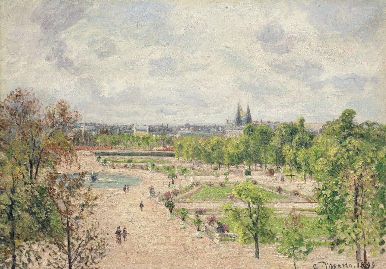 Le Jardin des Tuileries by Camille Pissarro