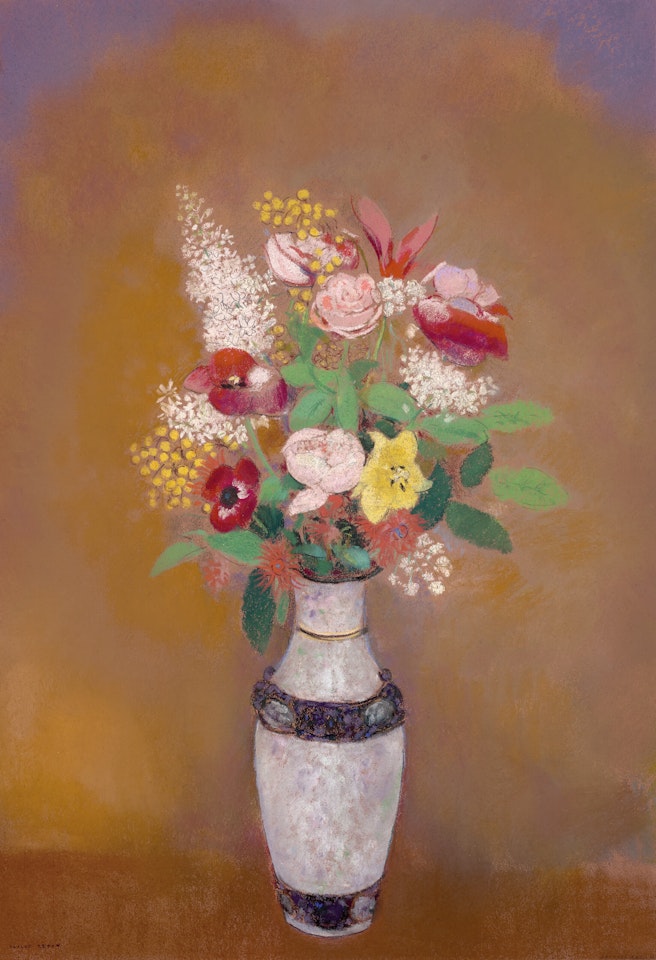 Vase de fleurs by Odilon Redon