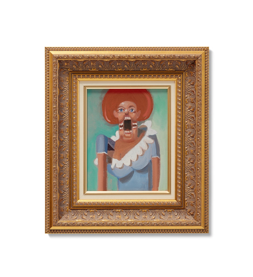 French Maid with Red Hair by George Condo