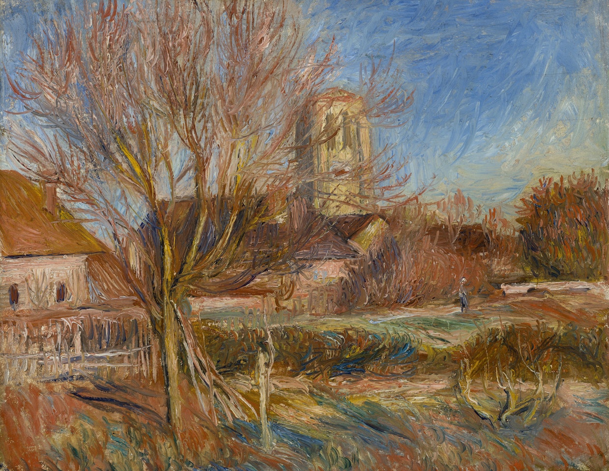 L'église à Essoyes by Pierre-Auguste Renoir