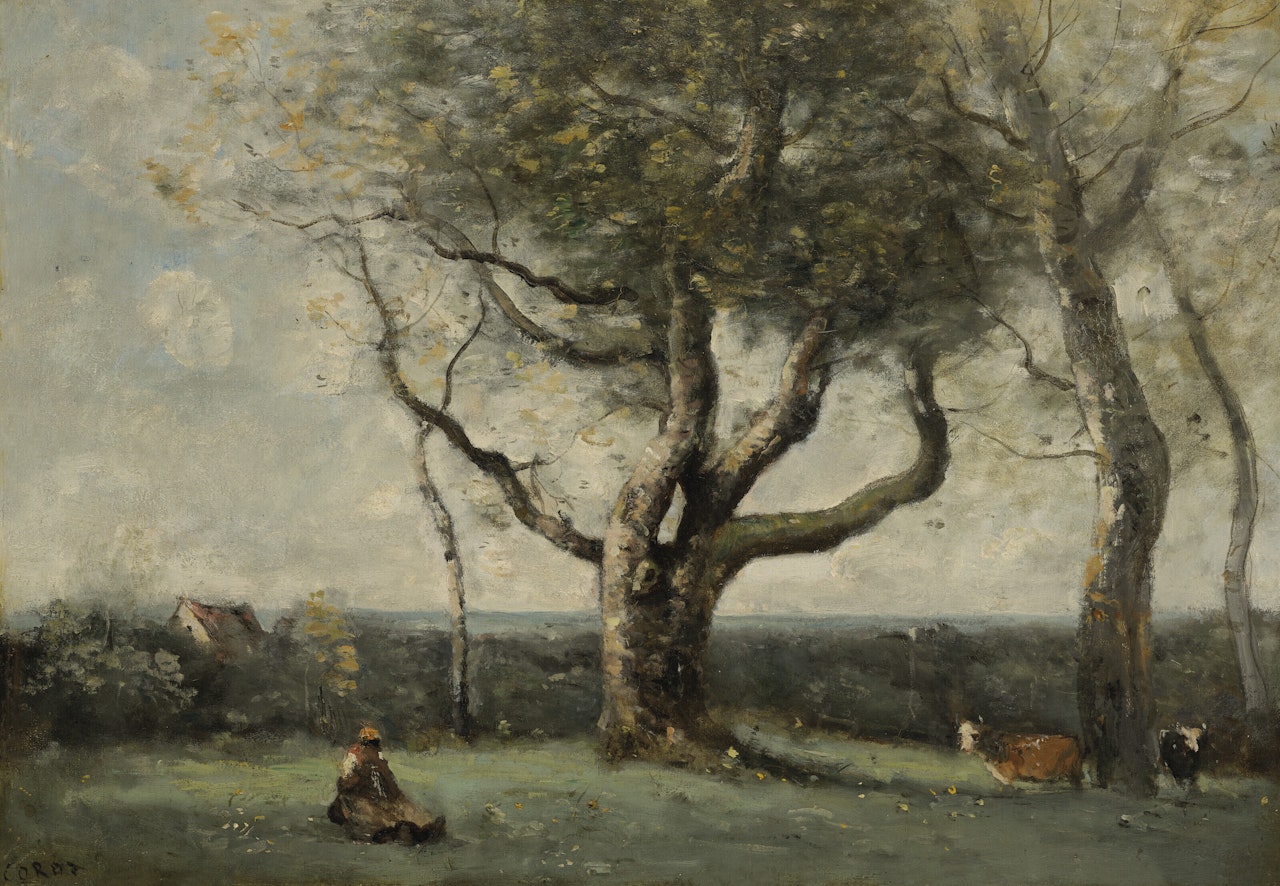 Le gros arbre (environs de Gournay) by Jean Baptiste Camille Corot