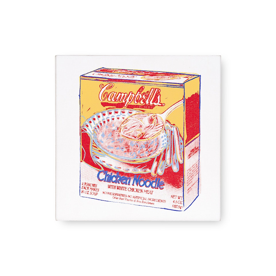 Campbell's Chicken Noodle Soup Box by Andy Warhol