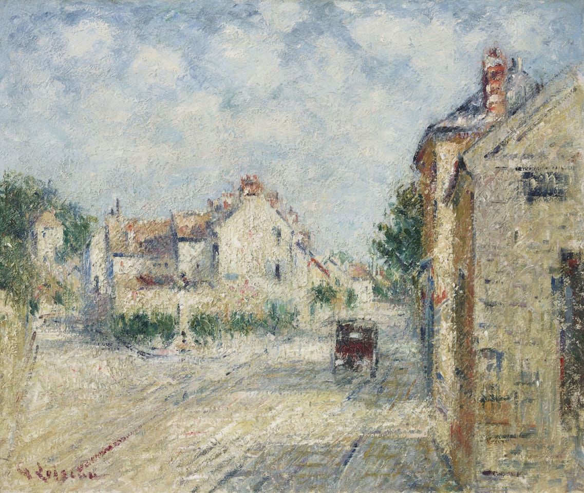 Rue de village en Normandie by Gustave Loiseau