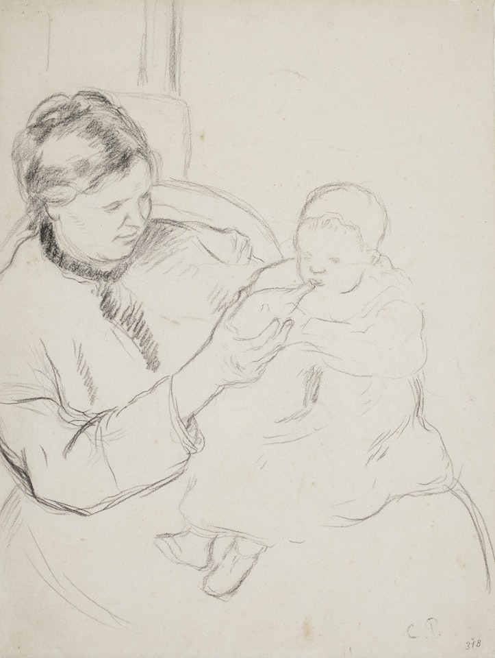 Mère et enfant by Camille Pissarro