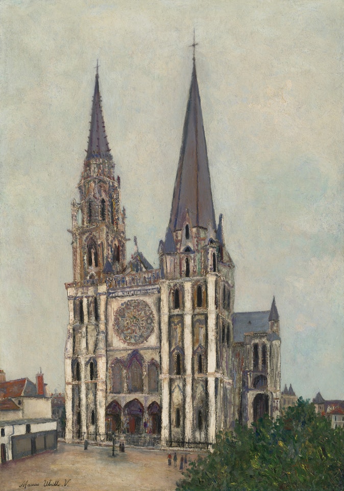 La Cathédrale de Chartres (Eure-et-Loir) by Maurice Utrillo