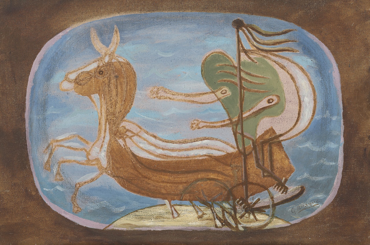 Le char (Conductrice III) by Georges Braque