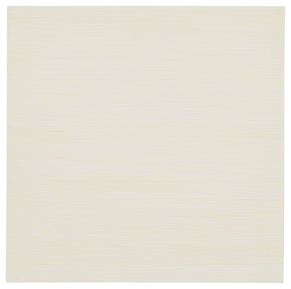 Horizontal Yellow Lines by Sol LeWitt