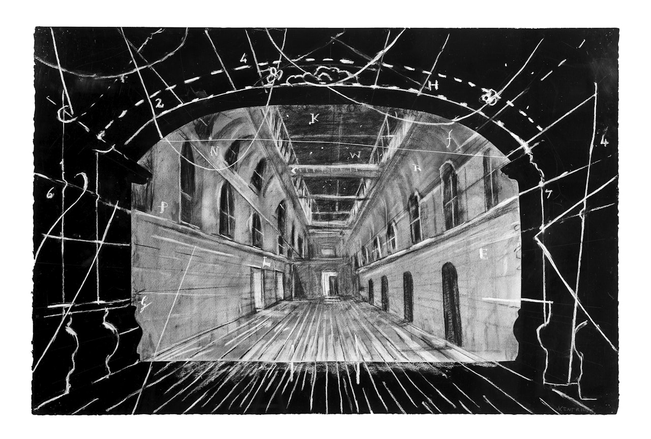 Drawing from "Preparing the Flute" (Stage Setting) by William Kentridge