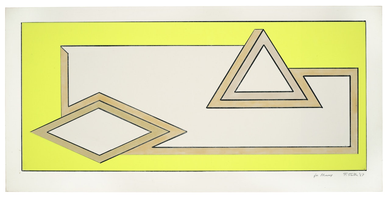 Untitled (Study for Stacks) by Frank Stella