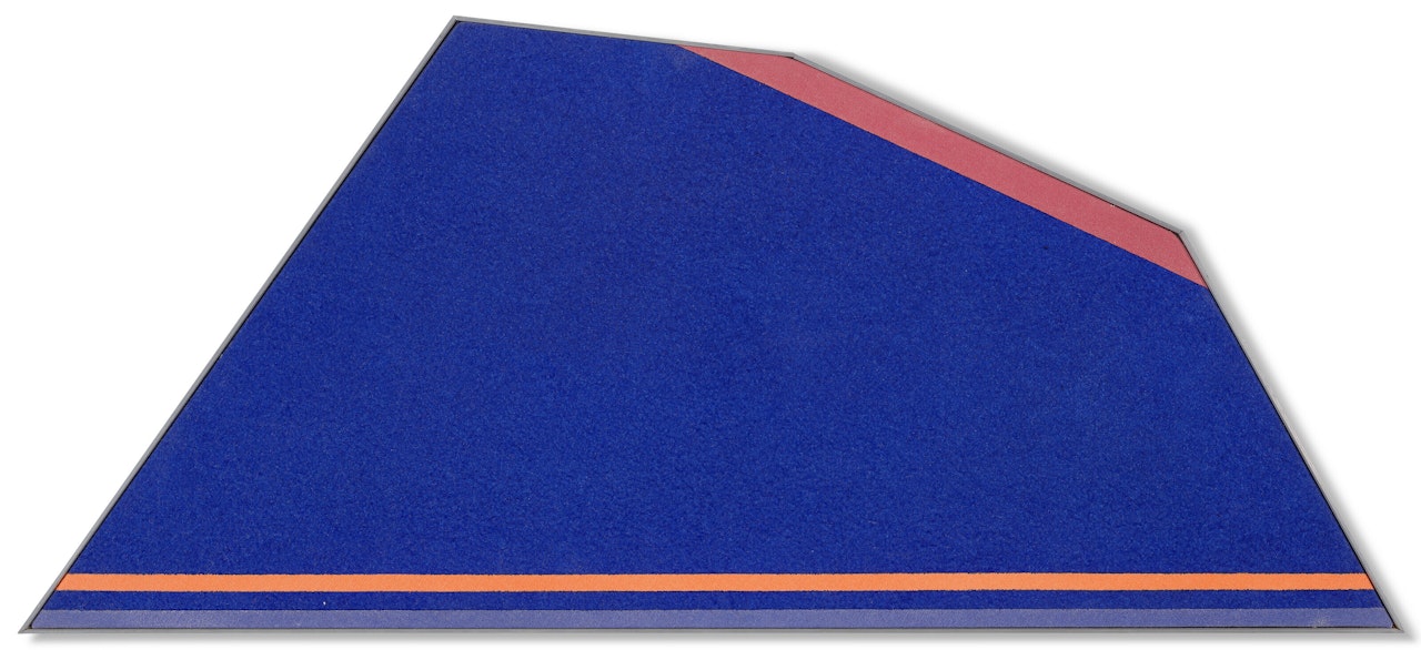 Arch Blue with Orange, Red, Blue by Kenneth Noland