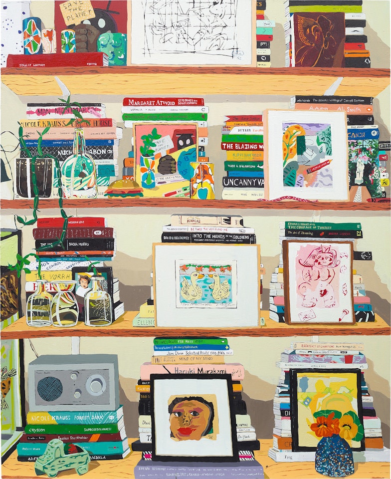 Adrianne's Bookshelf by Hilary Pecis
