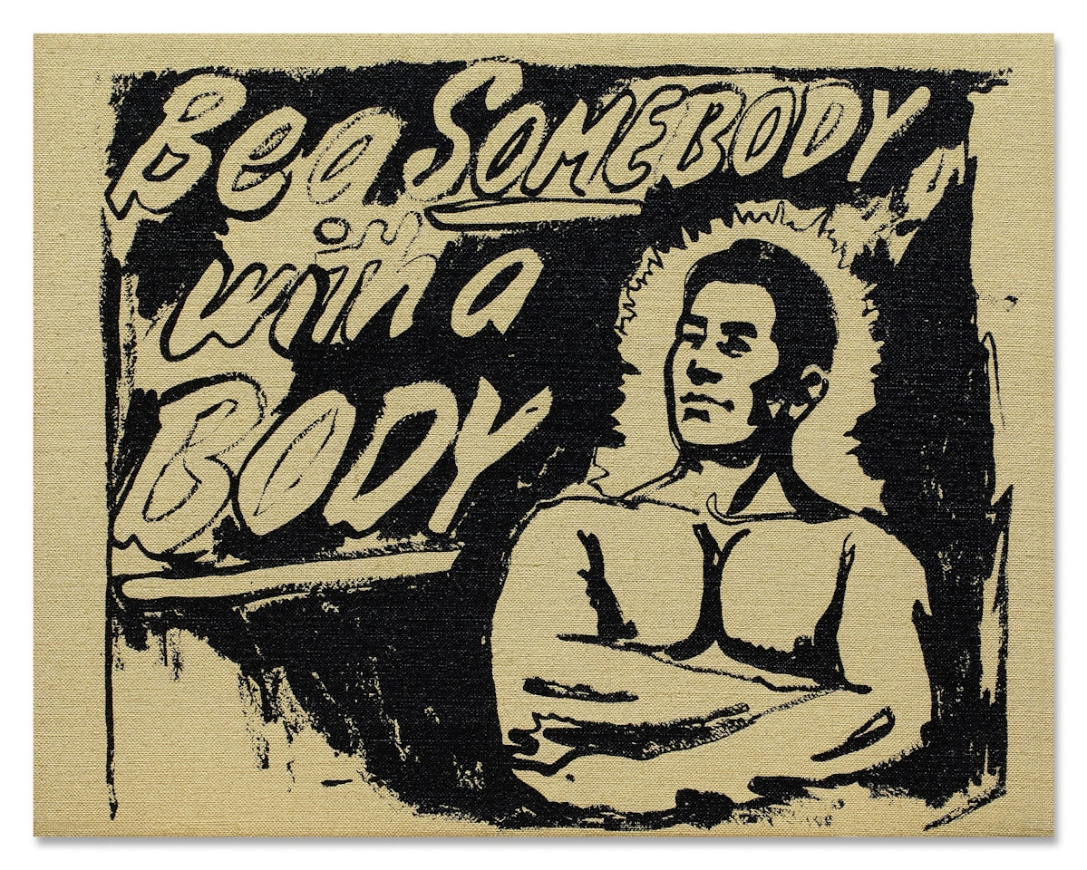 Be a Somebody with a Body by Andy Warhol