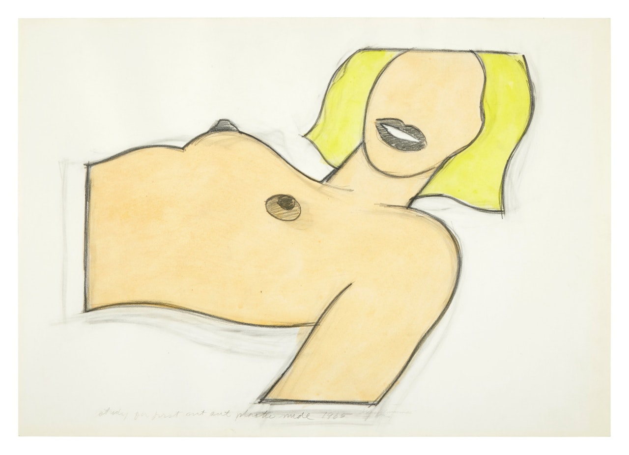 Study for First Cut-Out Plastic Nude by Tom Wesselmann