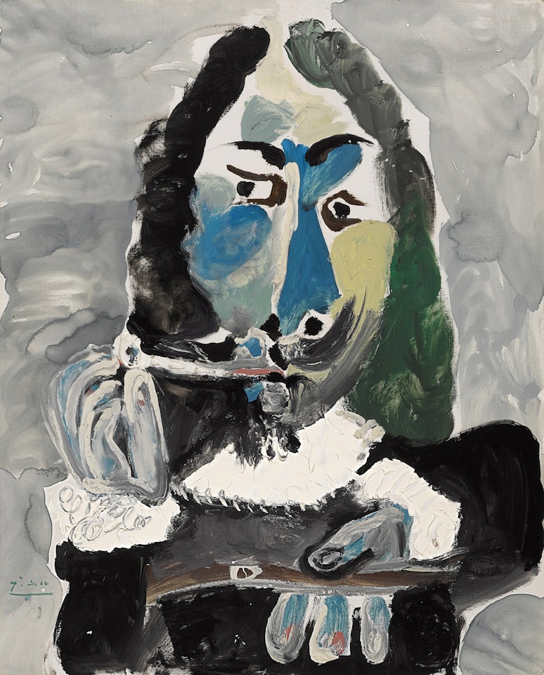 Mousquetaire à la pipe, buste by Pablo Picasso