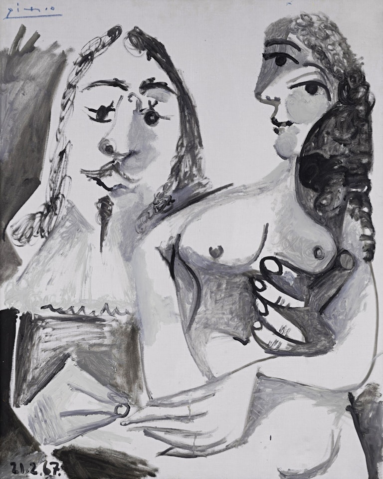 Homme et femme nue by Pablo Picasso