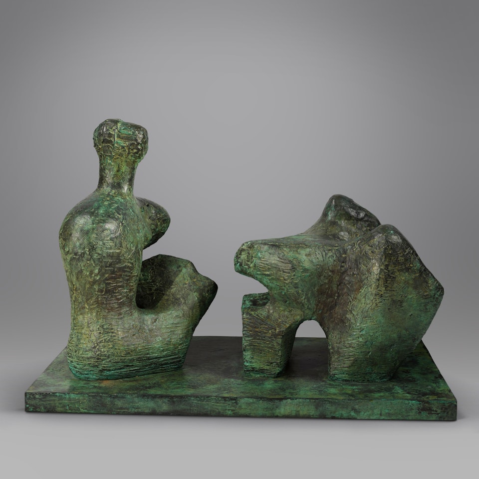 Two-Piece Reclining Figure No. 4 by Henry Moore