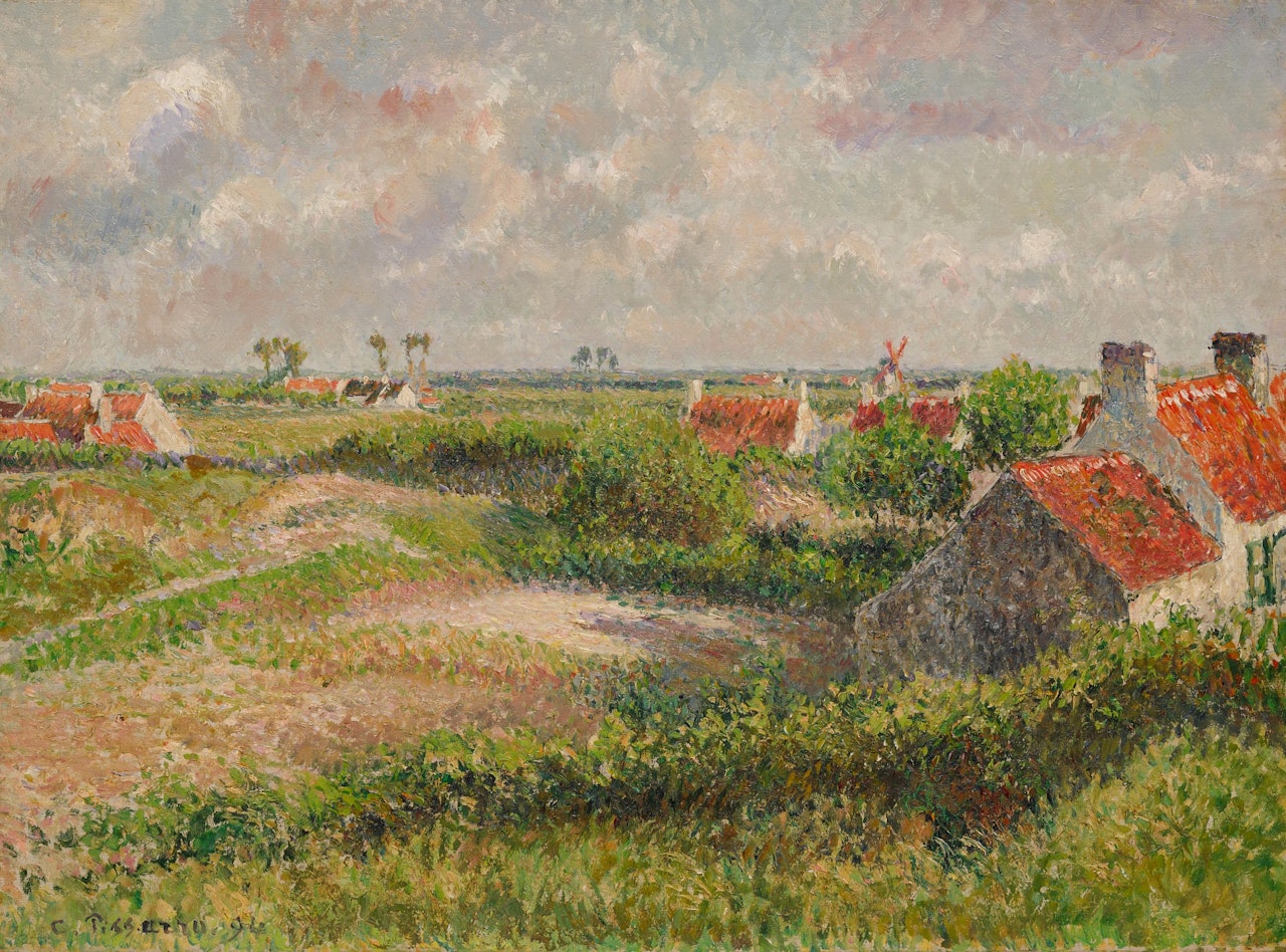 Vue de Zevekote, Knokke by Camille Pissarro