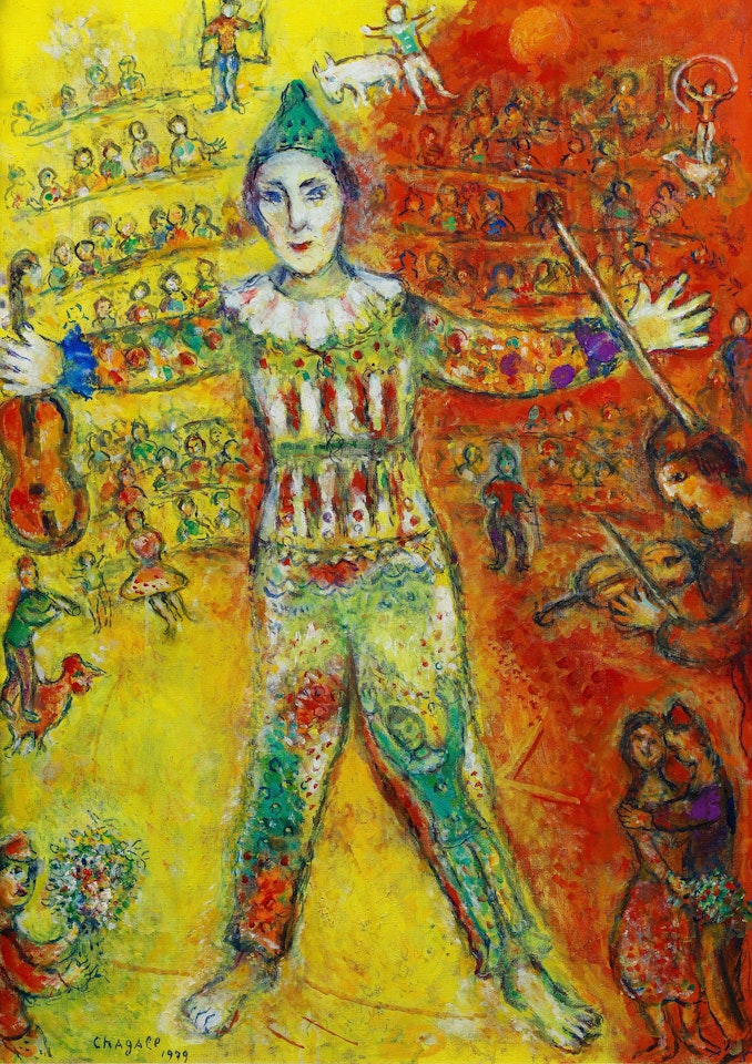 Clown en jaune by Marc Chagall