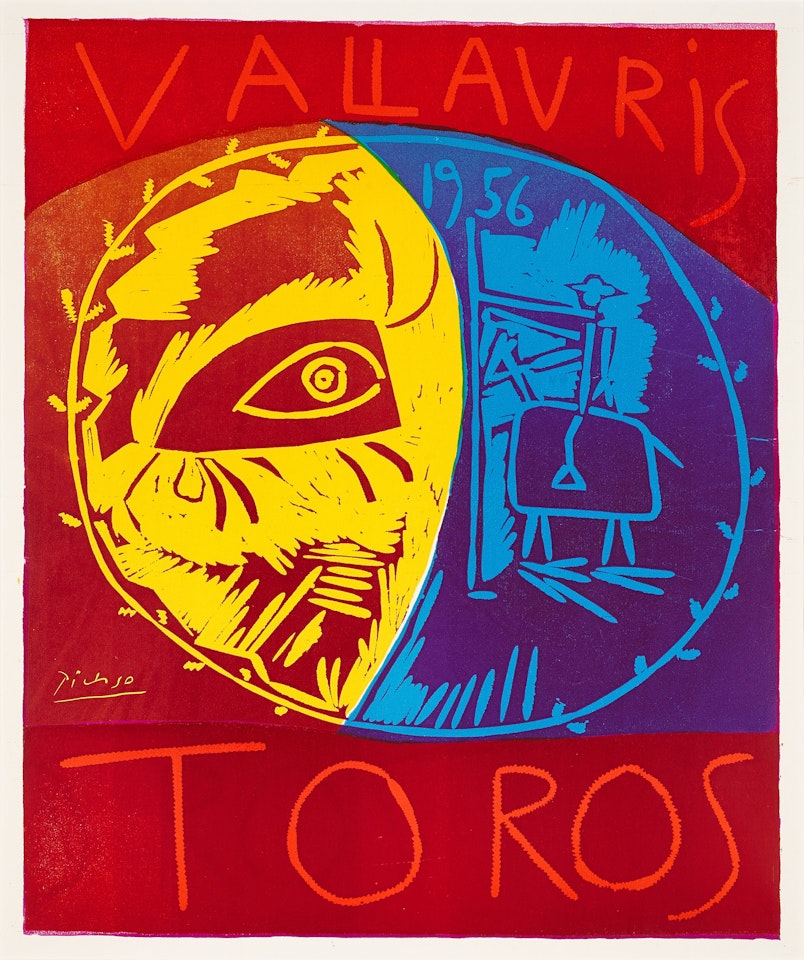 Vallauris 1956 Toros (Bloch 1270; Baer 1043; Czwiklitzer 18; Picasso Project L-022) by Pablo Picasso