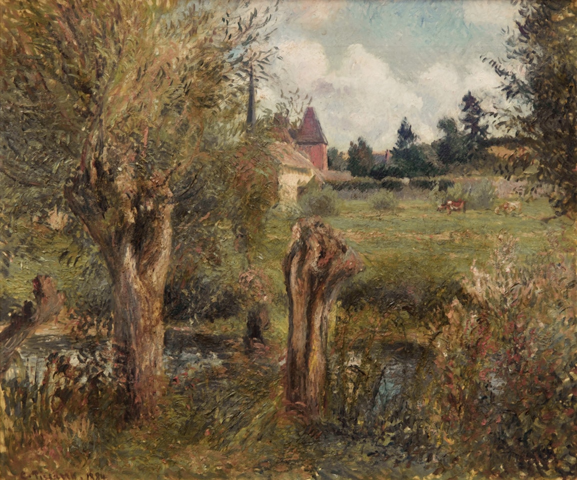 Les Bords de l’Epte à Éragny by Camille Pissarro