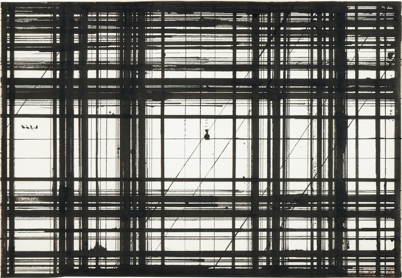 Phil Glass Drawing by Brice Marden