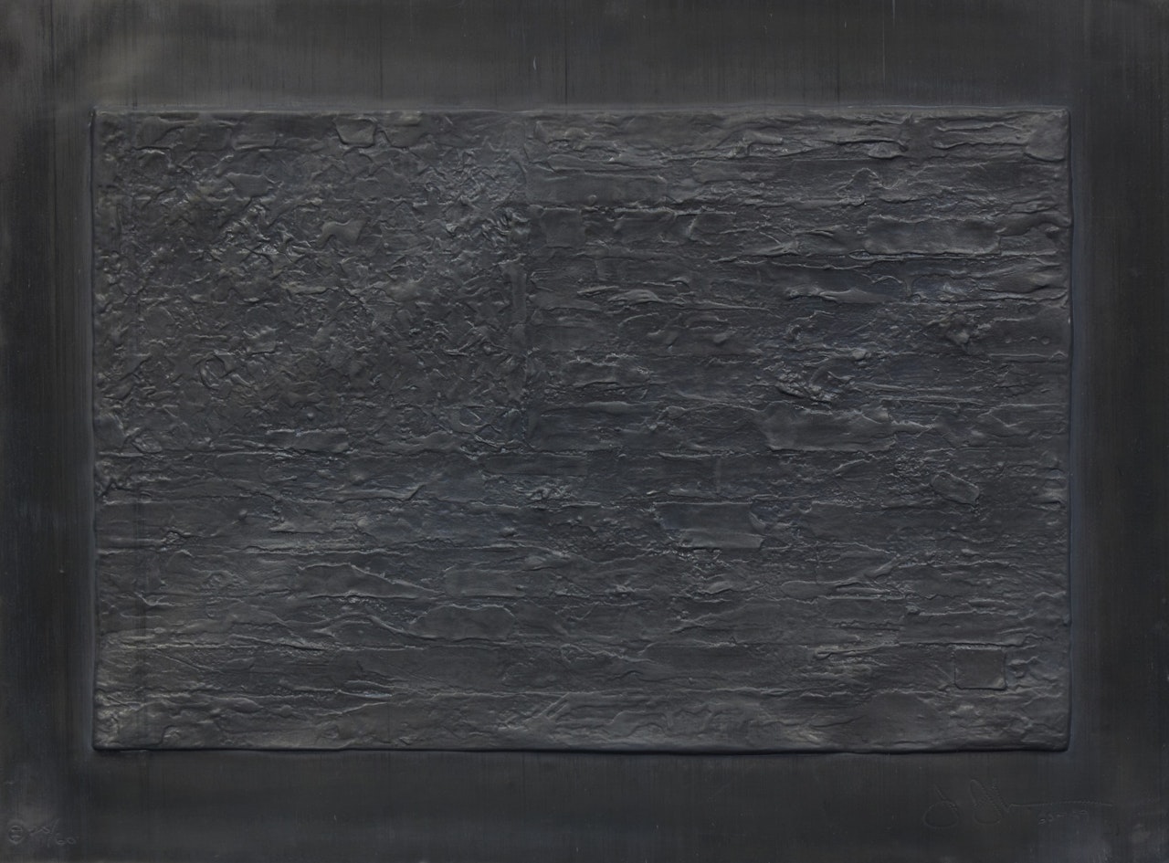 Flag, from Lead Reliefs (ULAE 74) by Jasper Johns