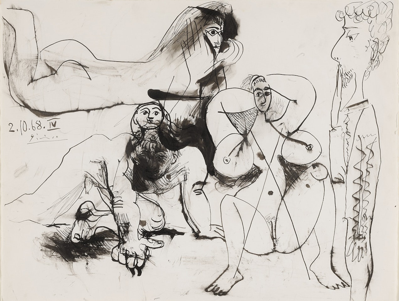 Quatre personnages by Pablo Picasso