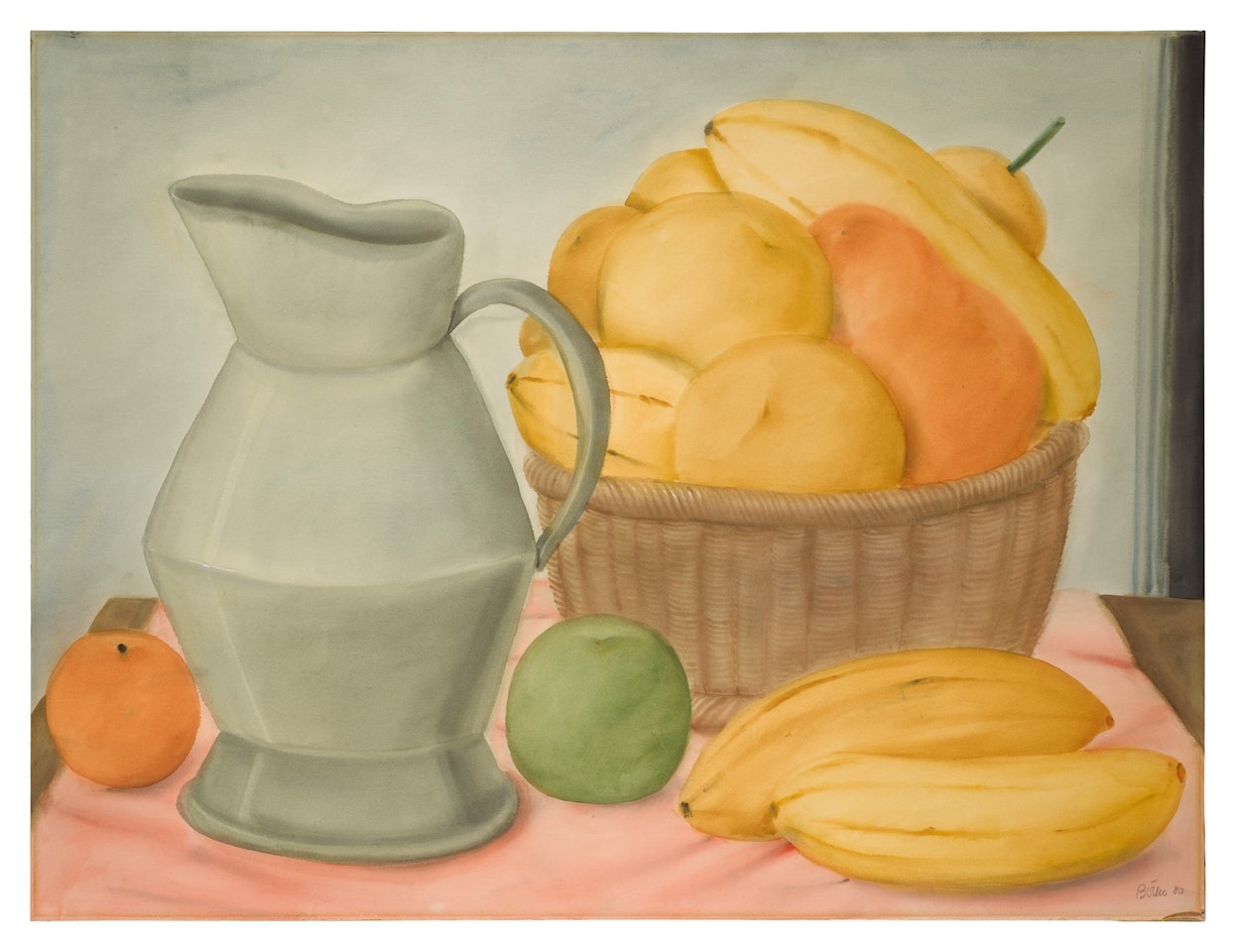 Nature morte au pichet gris by Fernando Botero