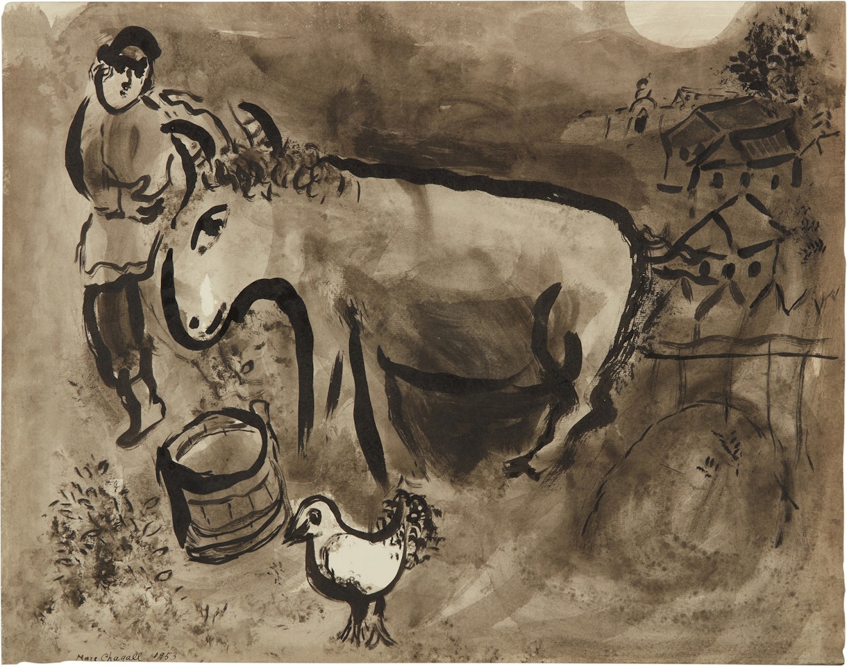 L'Étable by Marc Chagall